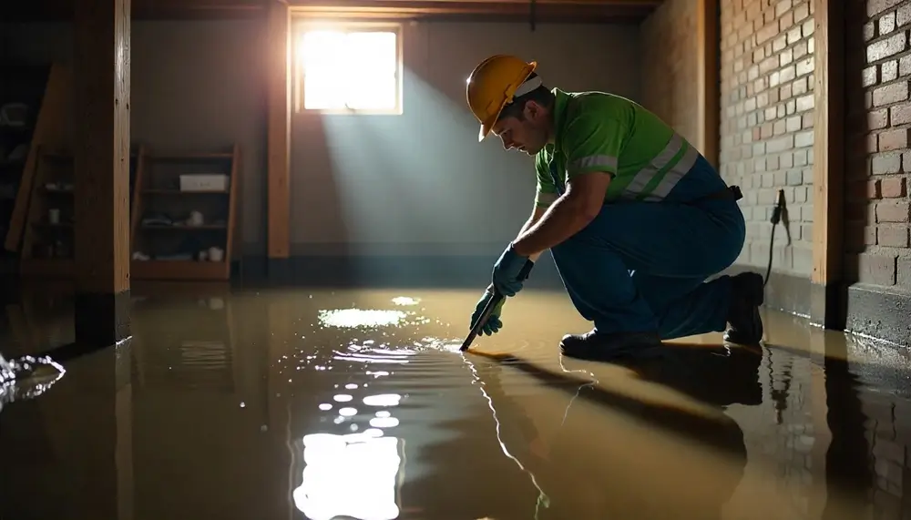 Professional water damage restoration services in Peck, MI
